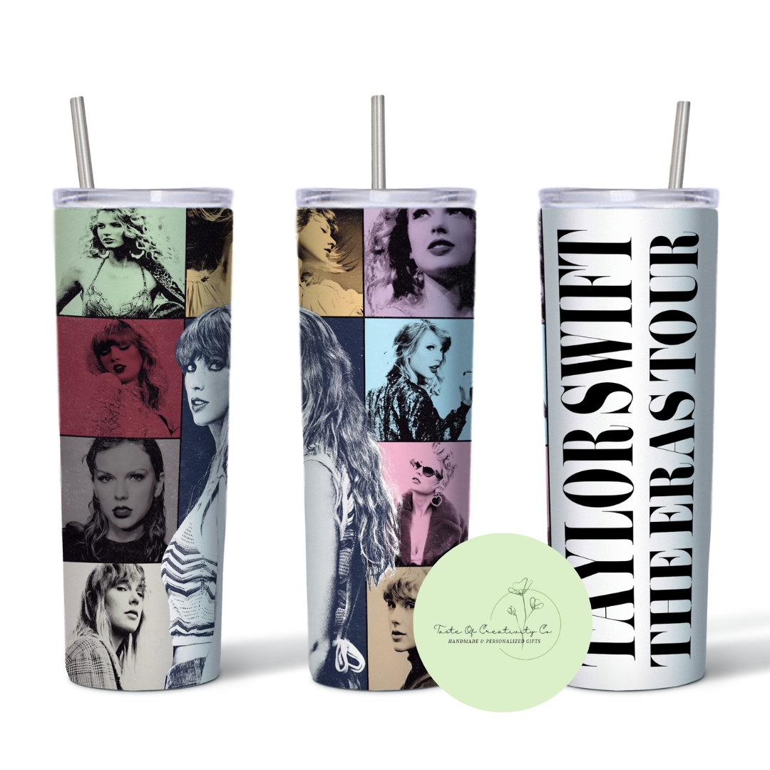 "THE ERAS TOUR Poster" 20oz. Sublimated Tumbler, Dishwasher Safe, Swiftie Drinkware, Gift for Swiftie