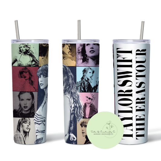 "THE ERAS TOUR Poster" 20oz. Sublimated Tumbler, Dishwasher Safe, Swiftie Drinkware, Gift for Swiftie