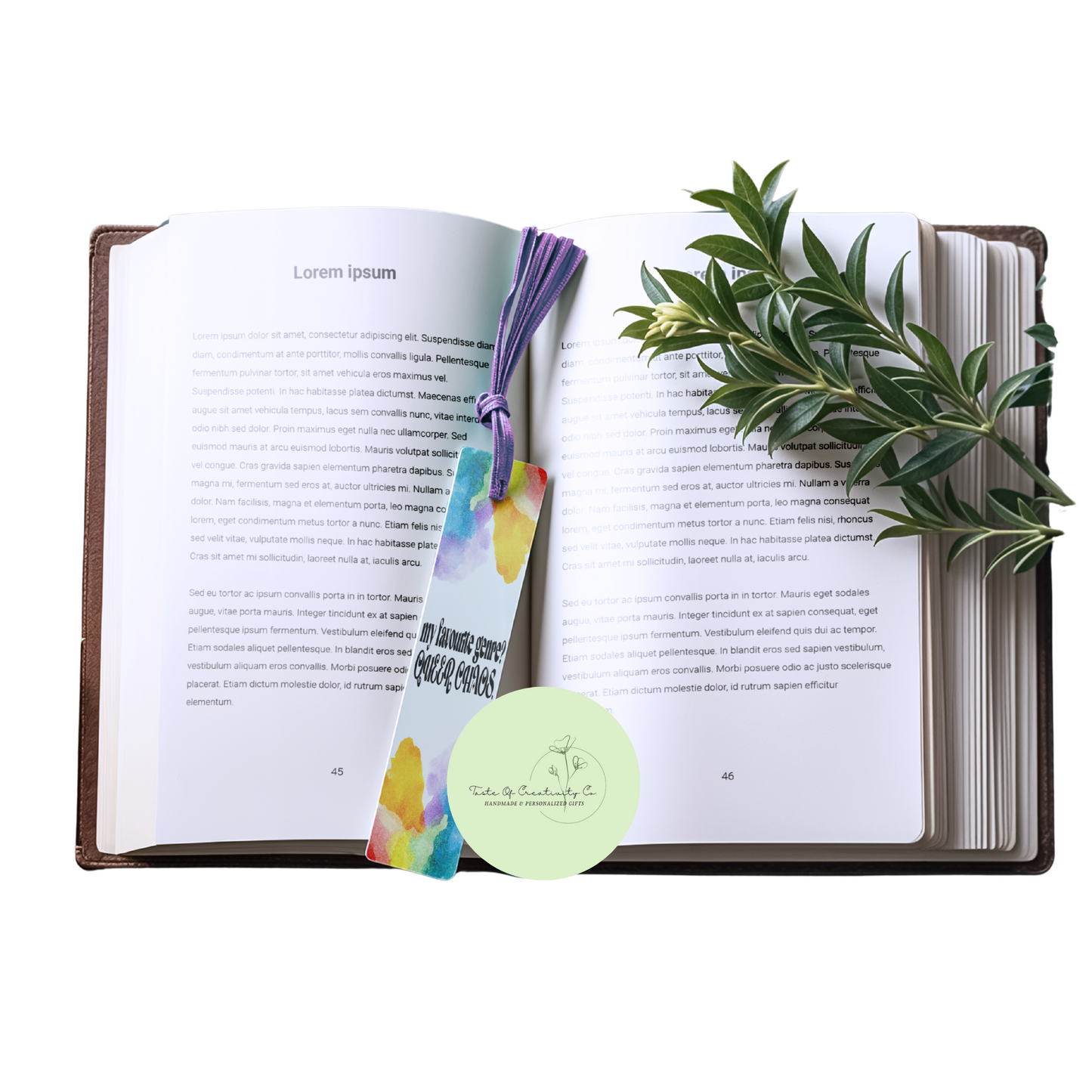 My Favourite Genre is Queer Chaos Bookmark, Bookish Gift, Gift for Book Lover, PRIDE Gift, Pride Month (15% of Proceeds Donated to PRISM Halton) (Copy)