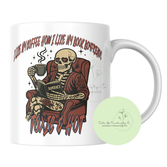 I Like My Coffee How I Like My Book Boyfriends Coffee Mug, Bookish Gift, Dark Romance Genre