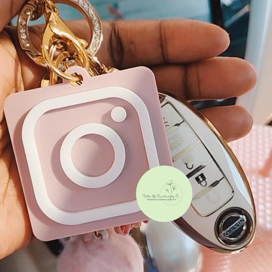 Social Media QR Code Keychain, Business Card Keychain, Acrylic Business Marketing