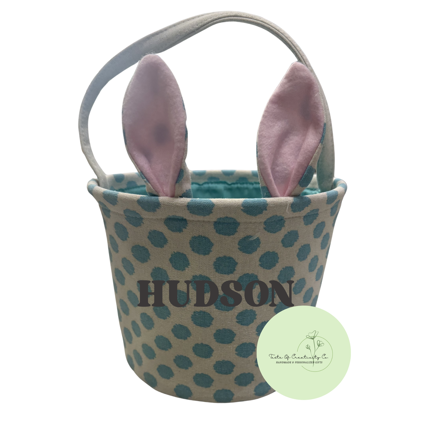 Patterned Easter Basket, Personalized Easter Basket, Custom Easter Gift