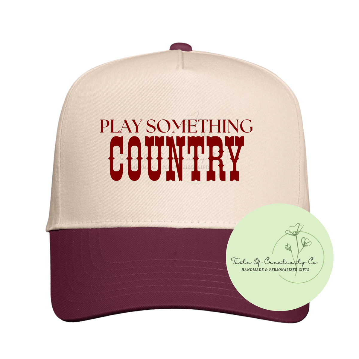 Play Something Country Trucker Cap, Gift for Her, Western Themed Apparel, Disco Cowgirl Collection