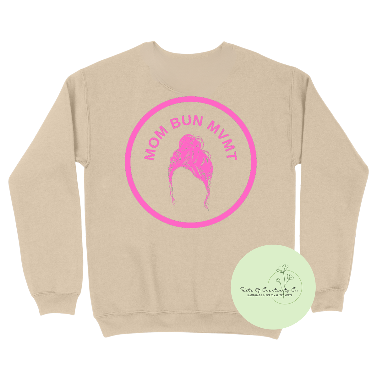 MBM Mom Bun MVMT Crewneck Sweater, Gym Apparel, Branded for Business Sweater
