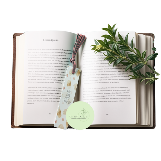 Just One More Chapter (Iced Coffee n' Berries) Bookmark, Bookish Gift, Gift for Book Lover