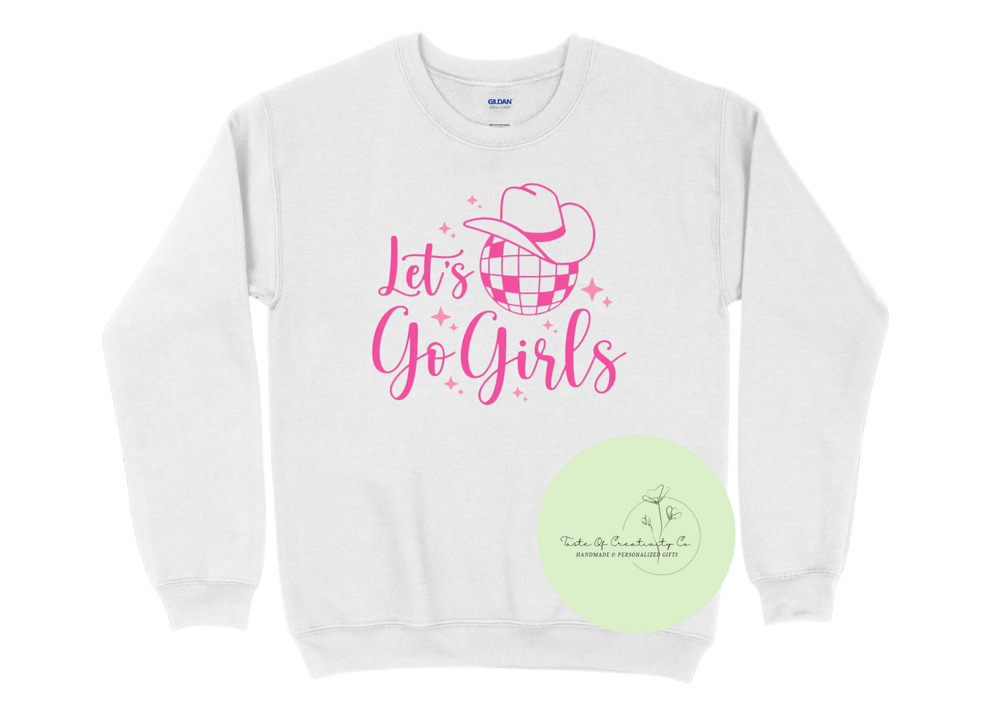 "Let's Go Girls" Crewneck Sweater, Country Crewneck, Country Music Apparel