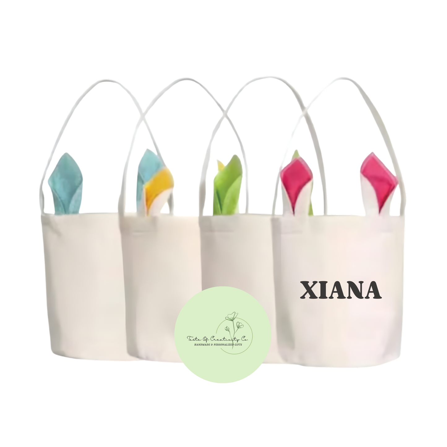 Simple Easter Basket, Personalized Easter Basket, Custom Easter Gift