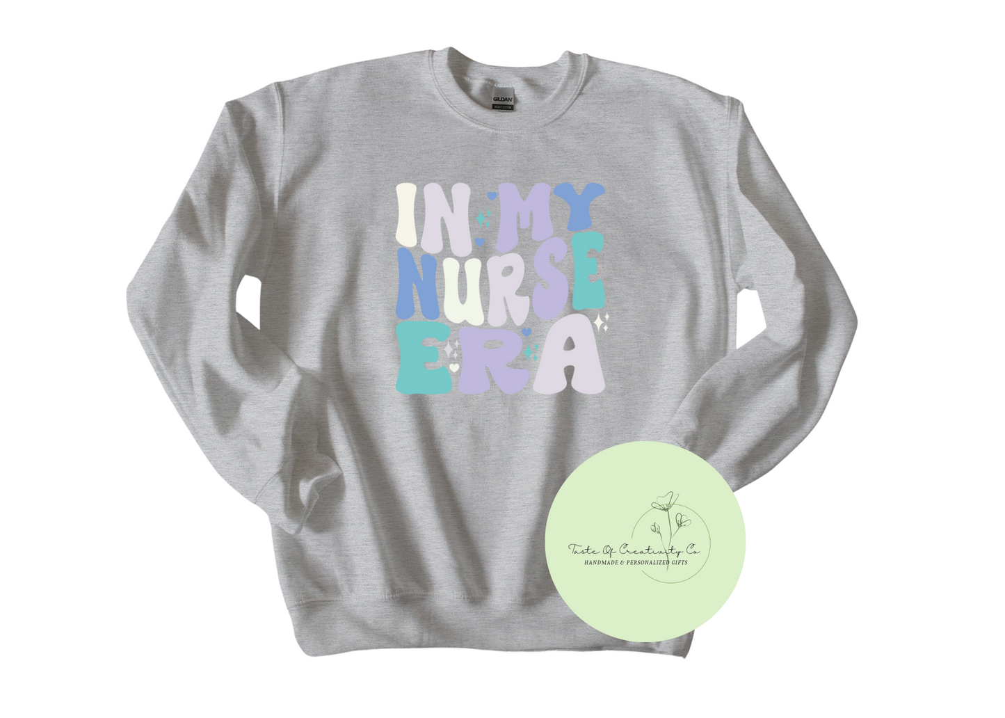 "In My Nurse Era" Crewneck Sweater, IN MY ERA Collection, Nurse Apparel