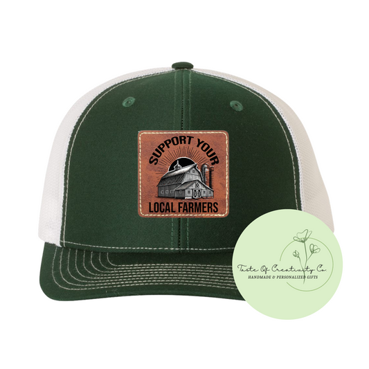 “Support Your Local Farmers" Trucker Cap, Gift for Farmer, Support Local Apparel