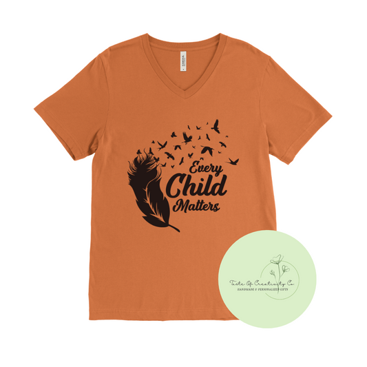 "Every Child Matters Cursive" T-Shirt, Orange Shirt Day Apparel, National Day for Truth and Reconciliation *$5.00 of Proceeds Donated to CVC Foundation*
