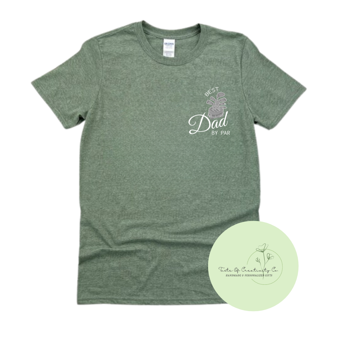 Best Dad By Par T-Shirt, Golf Gift for Dad, Father's Day Gift