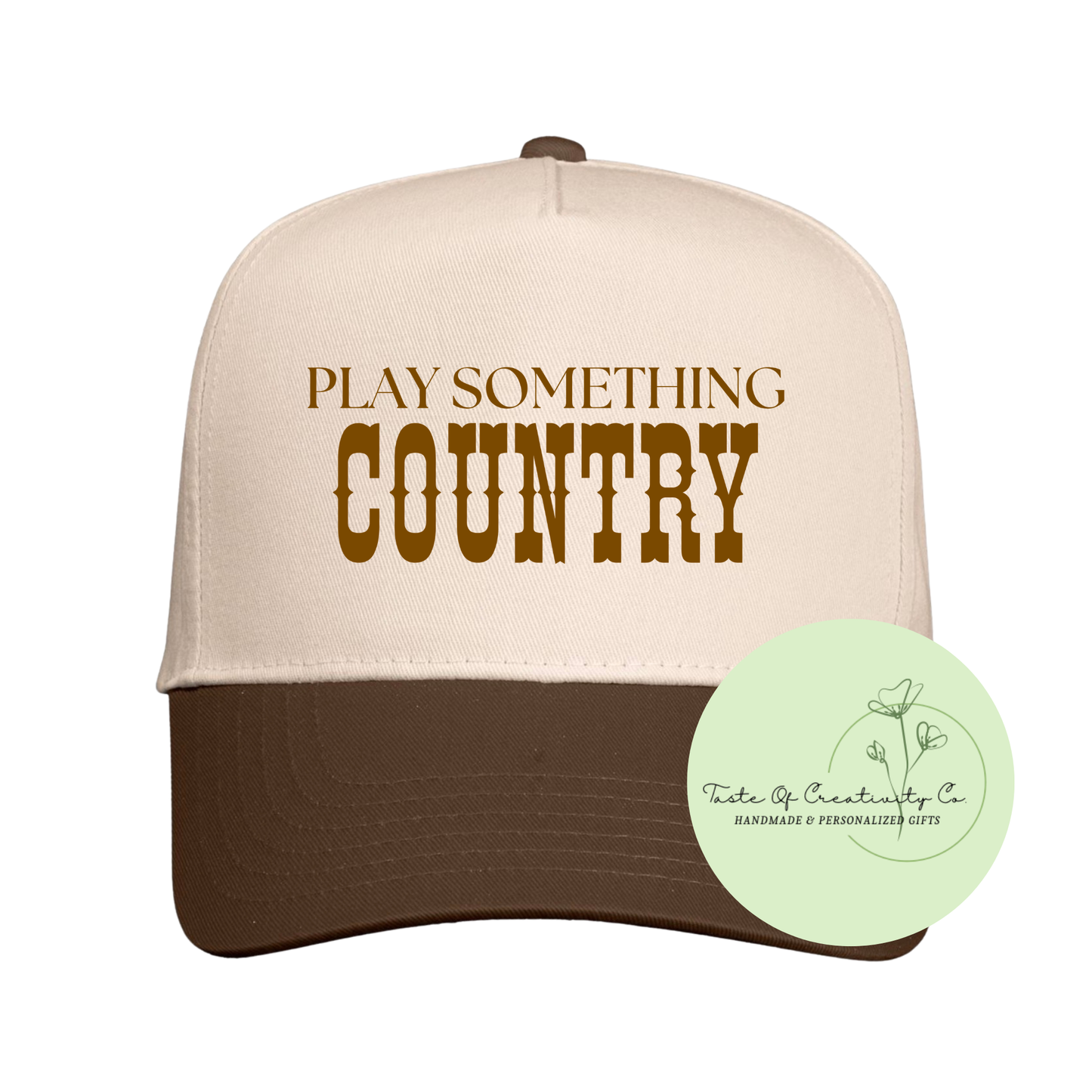 Play Something Country Trucker Cap, Gift for Her, Western Themed Apparel, Disco Cowgirl Collection