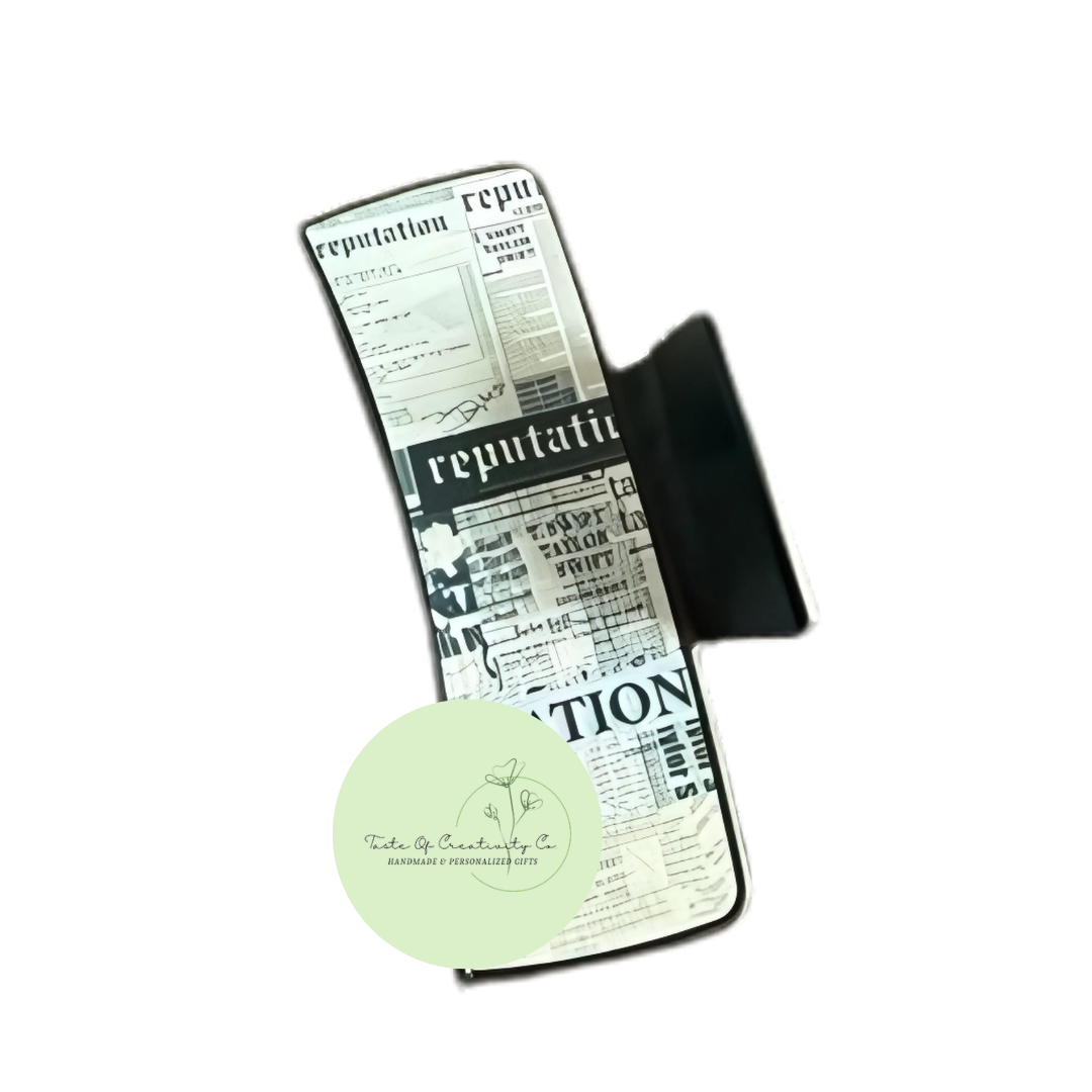 Reputation Hair Claw Clip, Gift for Swiftie, Taylor Swift Hair Accessory, Reputation TV