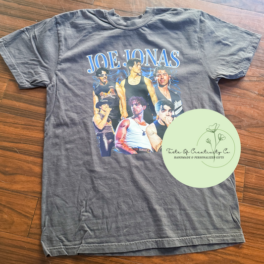 Joe Jonas Bootleg Band T-Shirt, Comfort Colors Shirt, Boy Band Gift, Greetings From Your Hometown Tour Shirt, Jonas Brothers Shirt