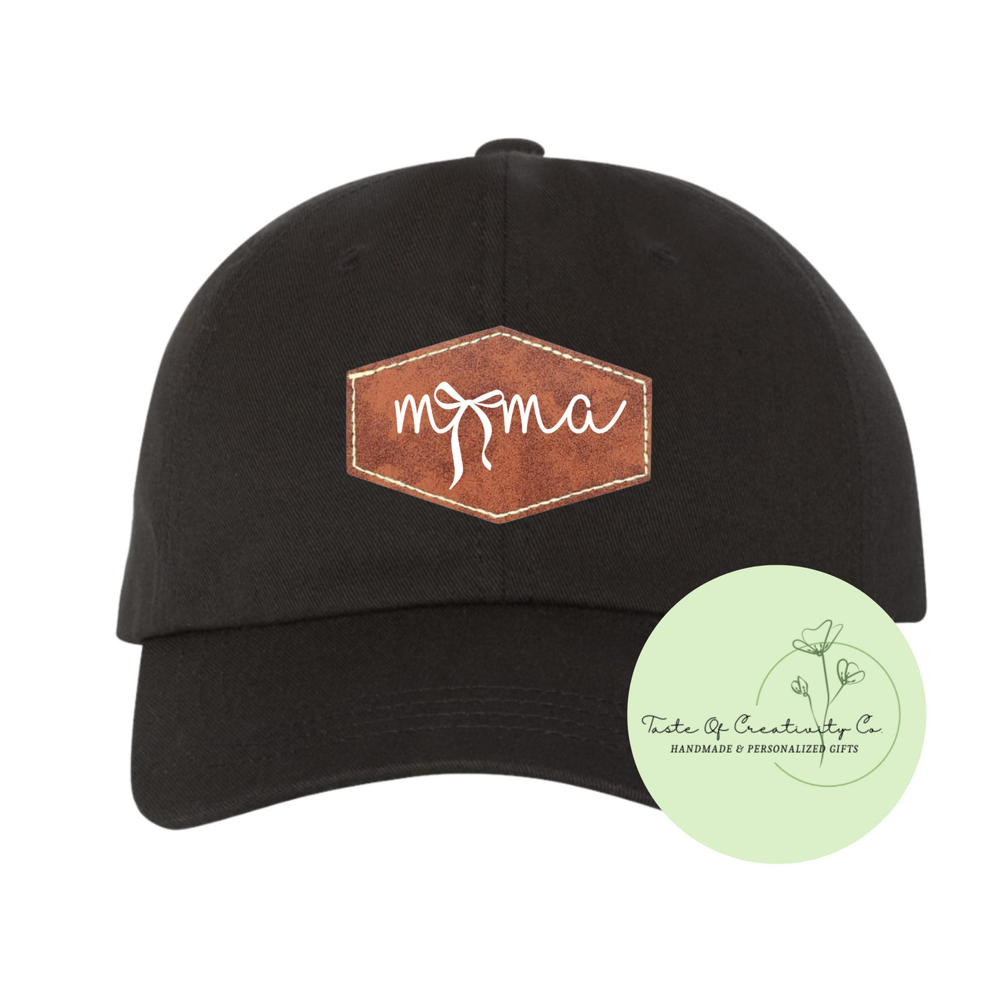 "MAMA" Bow Slouchy Cap, Gift for Mom, Mother's Day Gift