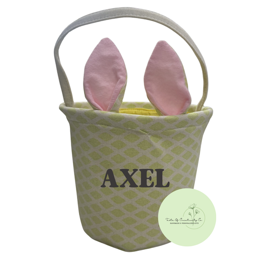 Patterned Easter Basket, Personalized Easter Basket, Custom Easter Gift