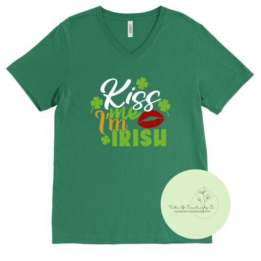"Kiss Me, I'm Irish" T-Shirt, St. Patrick's Day Apparel, Funny T-Shirt