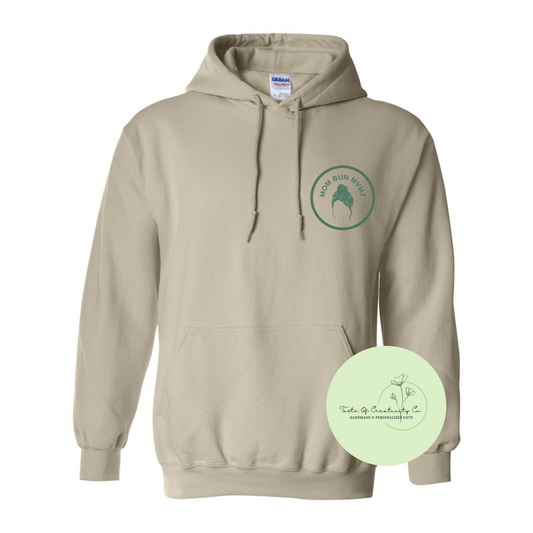 MBM Mom Bun MVMT Hooded Sweater, Gym Apparel, Branded for Business Sweater
