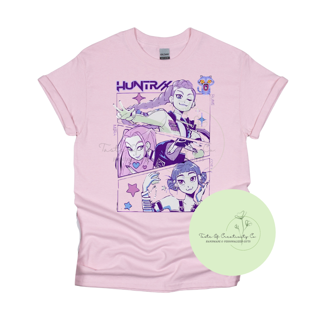 HUNTR/X T-Shirt, KPop Demon Hunters T-Shirt, KPop Apparel, Korean Culture Television