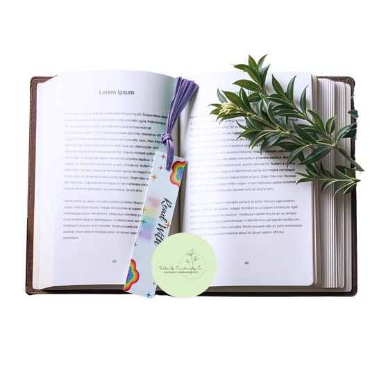 Read With Pride Bookmark, Bookish Gift, Gift for Book Lover, PRIDE Gift, Pride Month (15% of Proceeds Donated to PRISM Halton)
