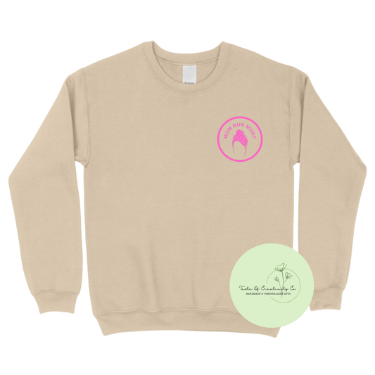 MBM Mom Bun MVMT Crewneck Sweater, Gym Apparel, Branded for Business Sweater