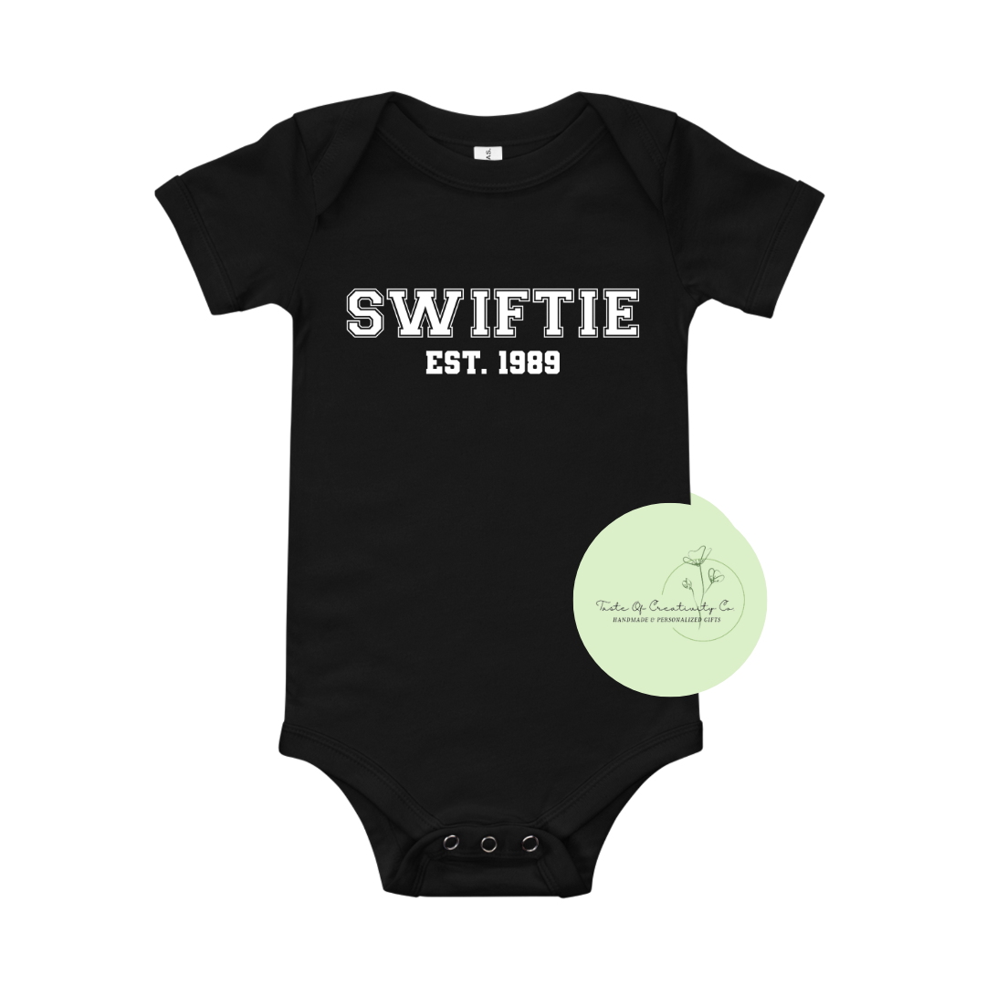 "Swiftie" Onesie™, Funny Apparel, Funny Baby Apparel, Apparel for Baby, Infant Bodysuit, Gift for Swiftie