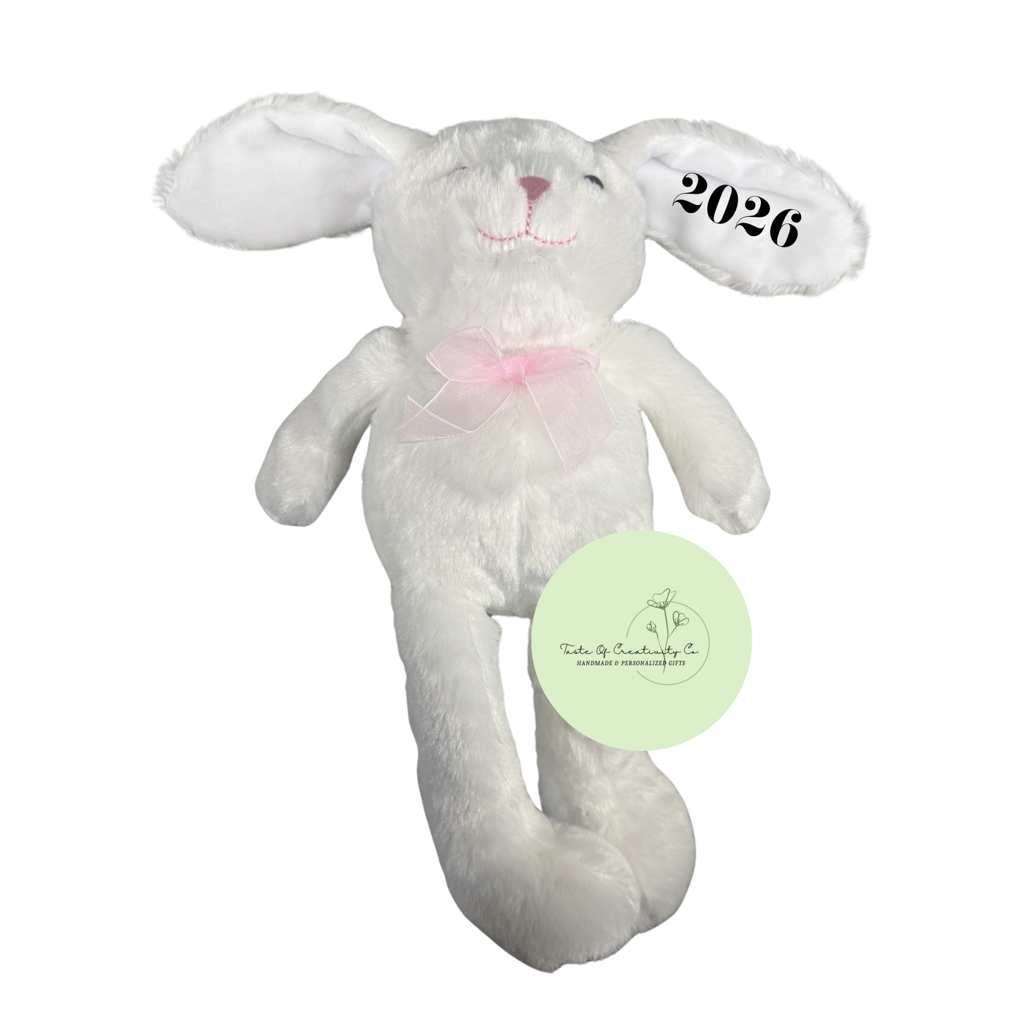 Personalized Plush Easter Bunny, Stuffed Animal Gift, Custom Easter Gift