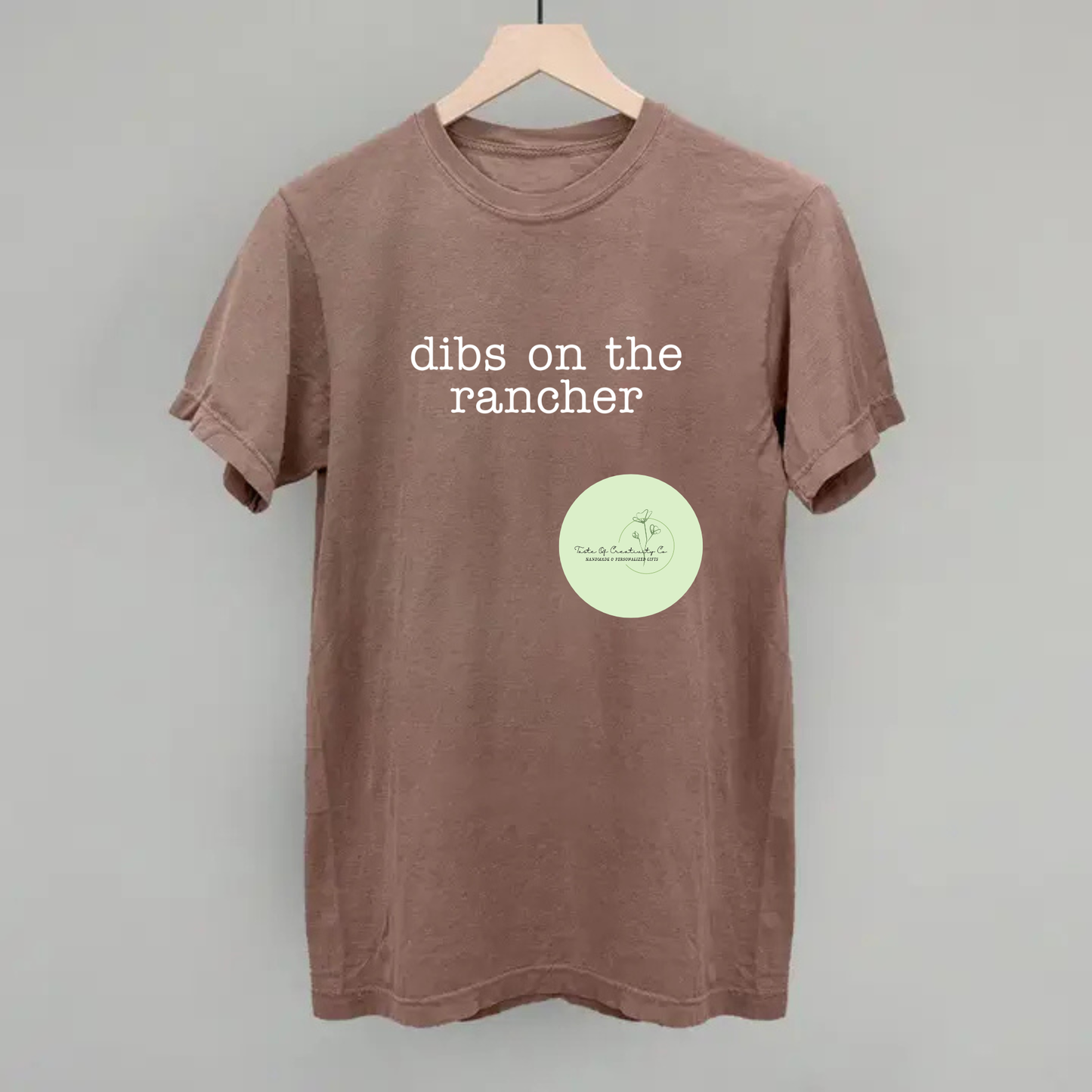 Dibs on the Rancher T-Shirt, Oversized Relaxed Fit Tee, Rodeo Cowgirl Collection, Disco Cowgirl Collection