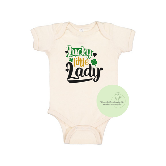"Lucky Little Lady" Onesie™, St. Patrick's Day Apparel, Apparel for Baby, Infant Bodysuit