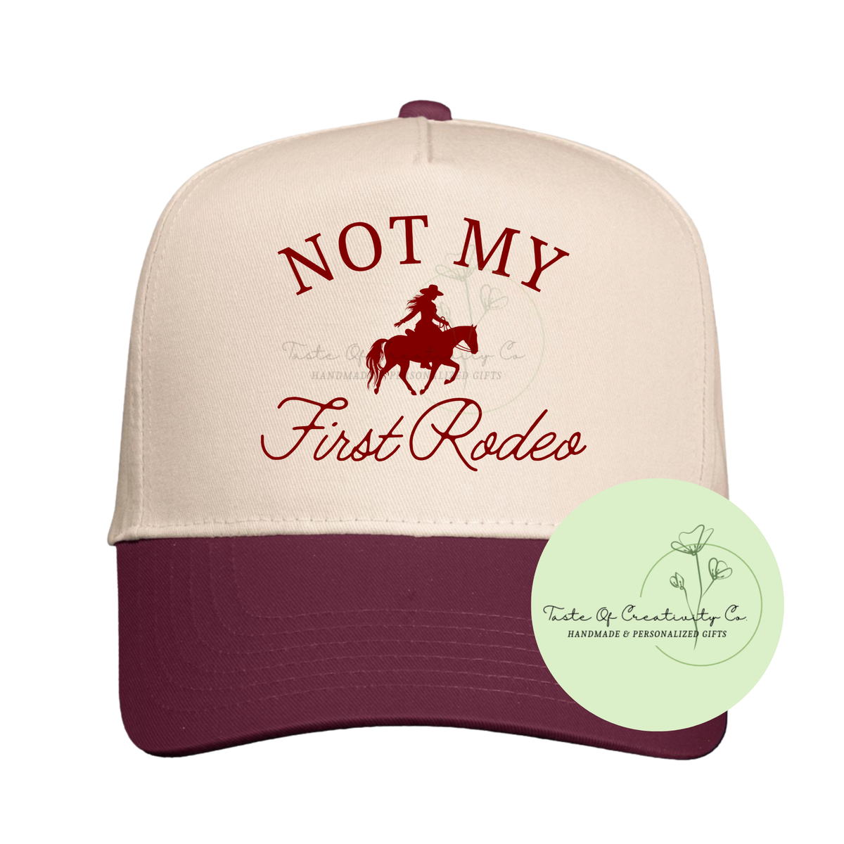 Not My First Rodeo Trucker Cap, Gift for Her, Western Themed Apparel, Rodeo Apparel