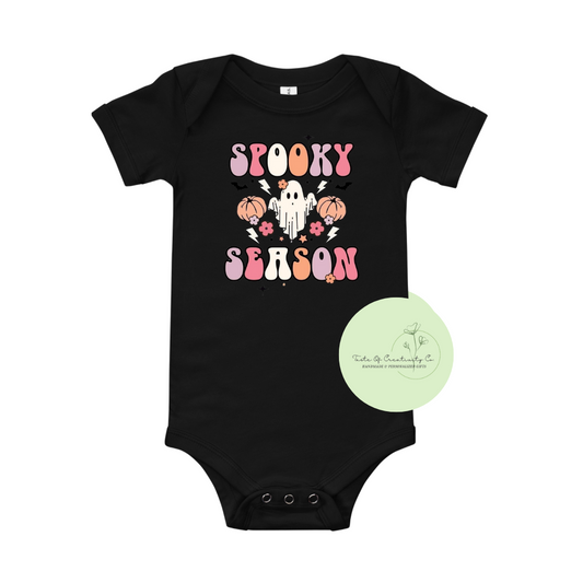 "Spooky Season" Onesie™, Halloween Apparel, Spooky Szn Baby Apparel, Apparel for Baby, Infant Bodysuit