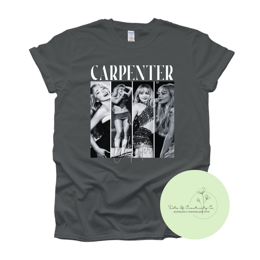 Carpenter Panel T-Shirt, Sabrina Carpenter T-Shirt, Concert Apparel