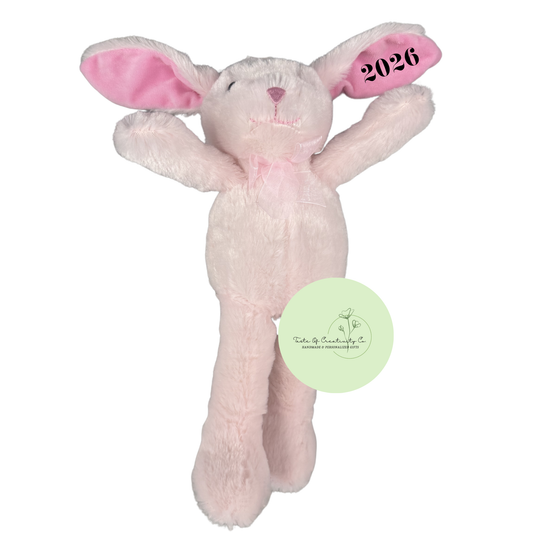 Personalized Plush Easter Bunny, Stuffed Animal Gift, Custom Easter Gift
