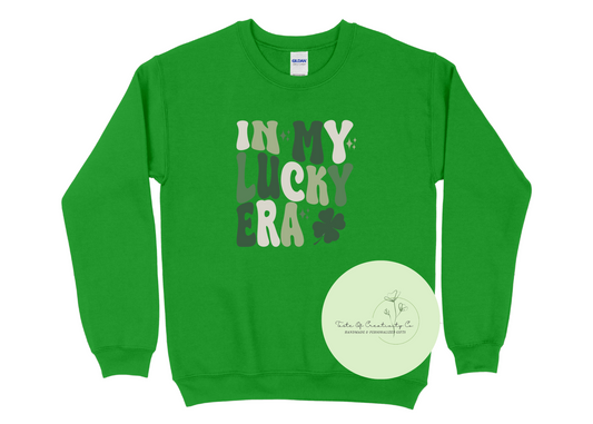 In My Lucky Era Crewneck Sweater, IN MY ERA Collection, St. Patrick's Day Apparel