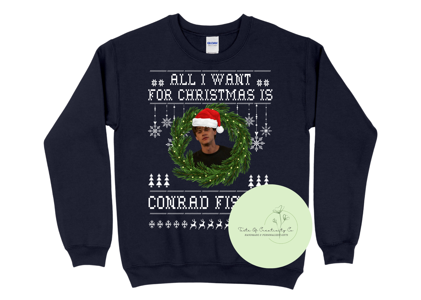 All I Want For Christmas Is Conrad Fisher Crewneck Sweater, Christmas Apparel, TSITP Sweater, Christmas Crewneck Sweater, The Winter Wishes Collection