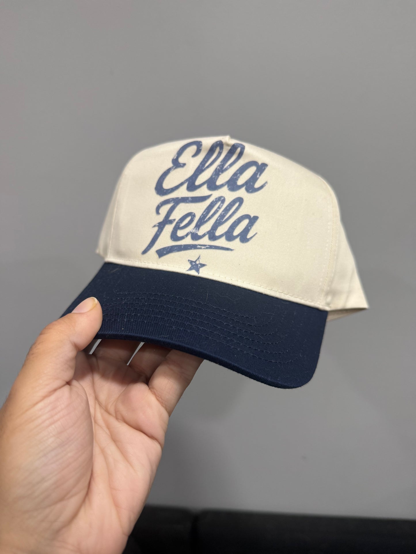 Ella Fella Trucker Cap, Gift for Him, Western Themed Apparel, Country Concert Apparel