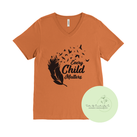 "Every Child Matters Cursive" T-Shirt, Orange Shirt Day Apparel, National Day for Truth and Reconciliation *$5.00 of Proceeds Donated to Anishnabeg Outreach*