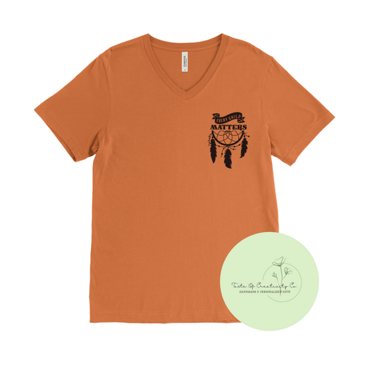 "Every Child Matters Pocket" T-Shirt, Orange Shirt Day Apparel, National Day for Truth and Reconciliation *$5.00 of Proceeds Donated to Anishnabeg Outreach*