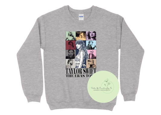 "The ERAS Tour" Crewneck Sweater, Taylor Swift Apparel, Gift for Swiftie, ERAS Tour Merch