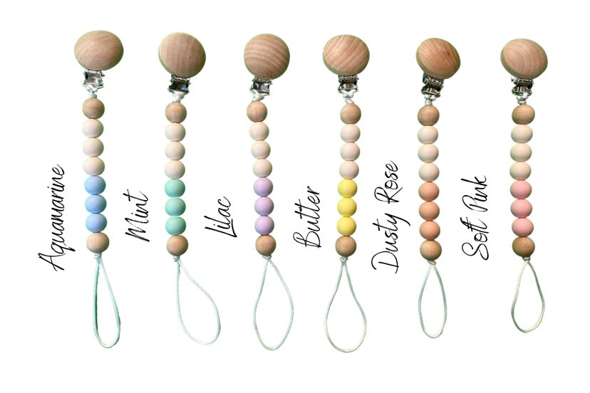 The Kathlyn Pacifier Clip, Pacifier Clip for Baby, Baby Shower Gift, Gift for Baby