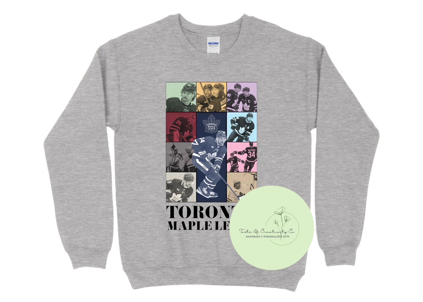 "The ERAS Tour TML" Crewneck Sweater, Toronto Hockey Apparel, Arena Sweater, Leafs Sweater