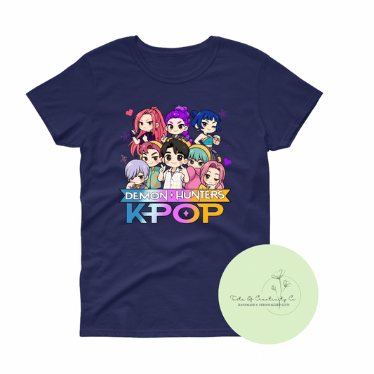 KPop Demon Hunters Cartoon T-Shirt, KPop Boy Band Gift, KPop Demon Hunters T-Shirt, KPop Apparel, Korean Culture Television