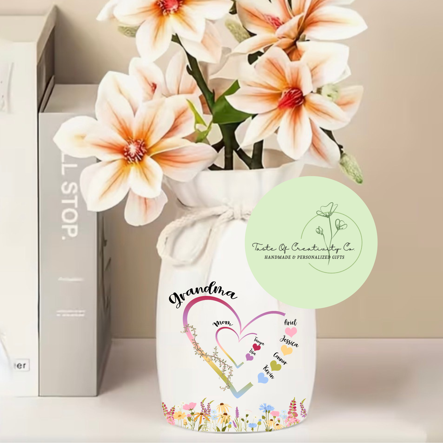 Personalized Mother's Day Vase, Pre-Order